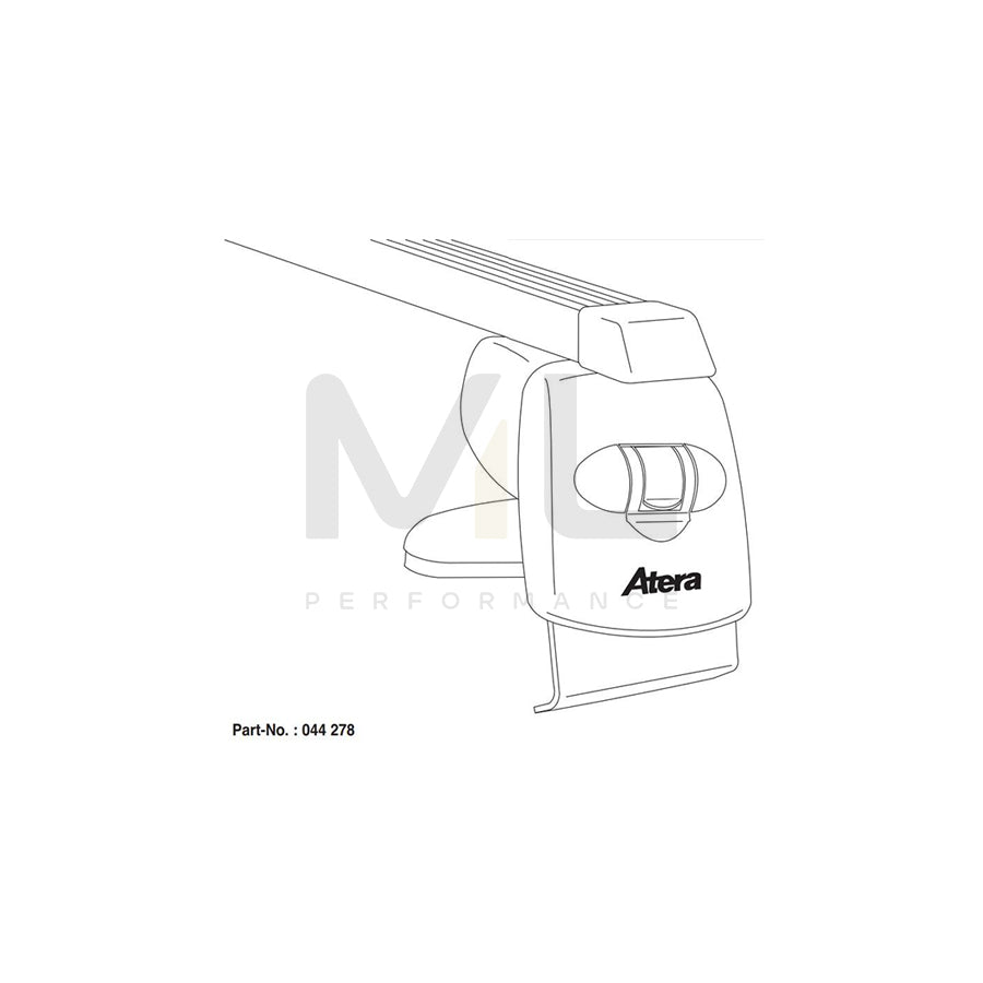 ATERA SIGNO 044278 Roof bars for VW Golf VII Hatchback (5G1, BQ1, BE1, BE2) for rain gutters, 122 cm, 75 kg, Steel | ML Performance Car Parts