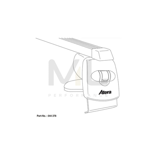 ATERA SIGNO 044278 Roof bars for VW Golf VII Hatchback (5G1, BQ1, BE1, BE2) for rain gutters, 122 cm, 75 kg, Steel | ML Performance Car Parts