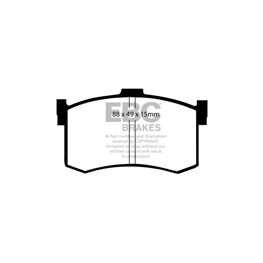 EBC DP631 Honda Hyundai Ultimax Rear Brake Pads (Inc. Legend & Sonata) 2 | ML Performance UK Car Parts