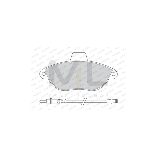 Ferodo Premier Eco Friction Fdb622 Brake Pad Set Not Prepared For Wear Indicator, With Brake Caliper Screws, With Accessories | ML Performance Car Parts
