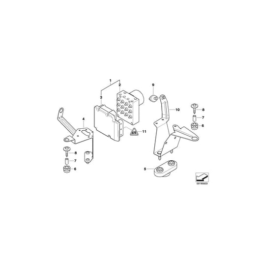 Genuine BMW 34511164465 E46 Rubber Mounting (Inc. M3, 323i & 330xi) | ML Performance UK Car Parts