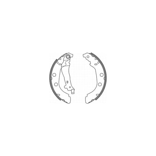 ABE C0P027ABE Brake Shoe Set For Peugeot 406