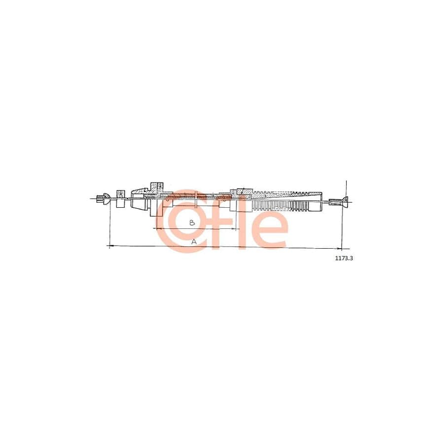 COFLE 1173.3 Throttle Cable | ML Performance UK Car Parts