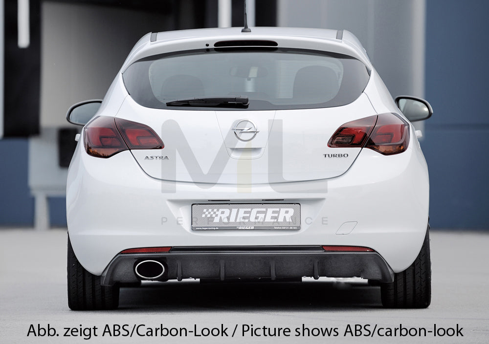 Rieger 00088113 Opel Astra J Rear Diffuser 3 | ML Performance UK Car Parts