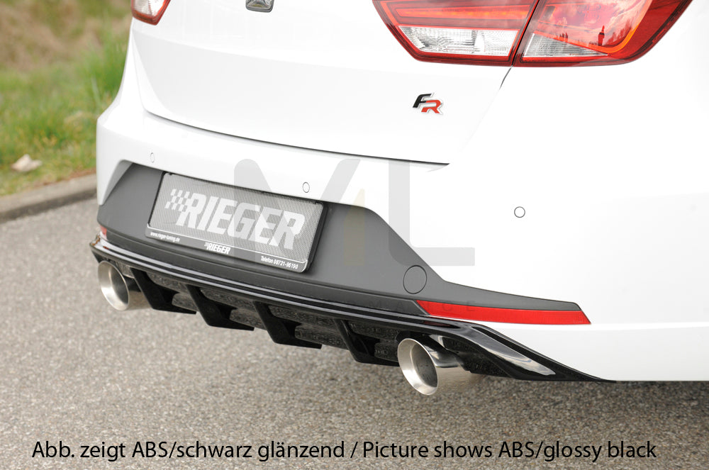 Rieger 00027021 SEAT 5F Leon FR Rear Diffuser 3 | ML Performance UK Car Parts