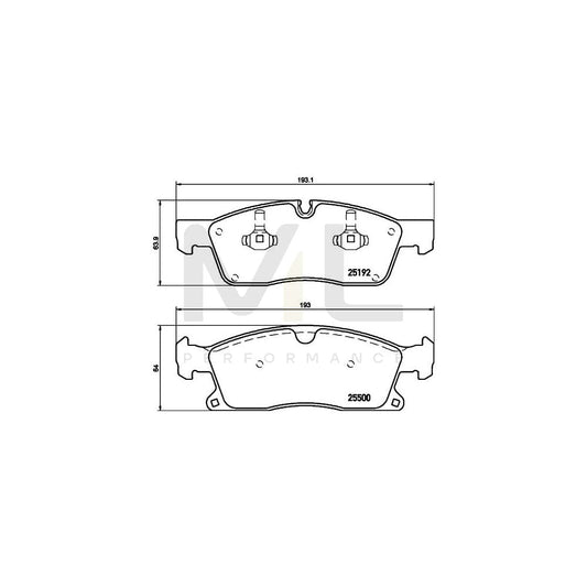 Hella 8DB 355 019-701 Brake Pad Set Prepared For Wear Indicator | ML Performance Car Parts