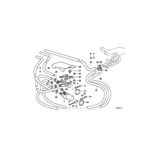 Genuine BMW 64111388994 E34 Muffler Clamp (Inc. M5 3.8, M5 & M5 3.6) | ML Performance UK Car Parts