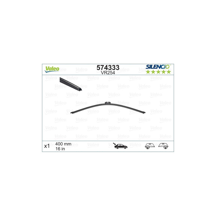 Valeo Silencio Rear, Silencio X.Trm 574333 Wiper Blade | ML Performance UK Car Parts