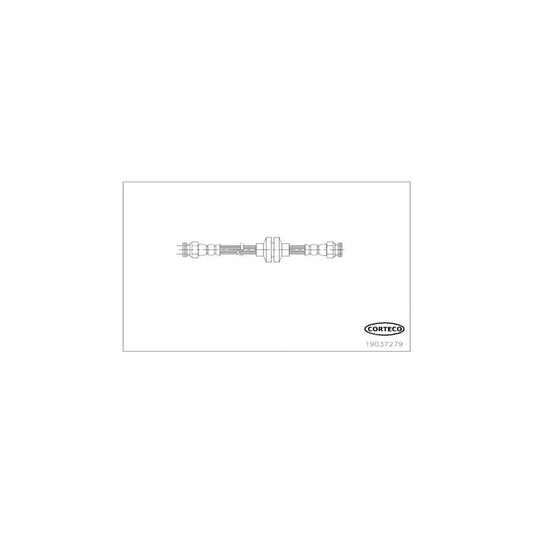 Corteco 19037279 Brake Hose For Fiat Bravo Ii Hatchback (198) | ML Performance UK