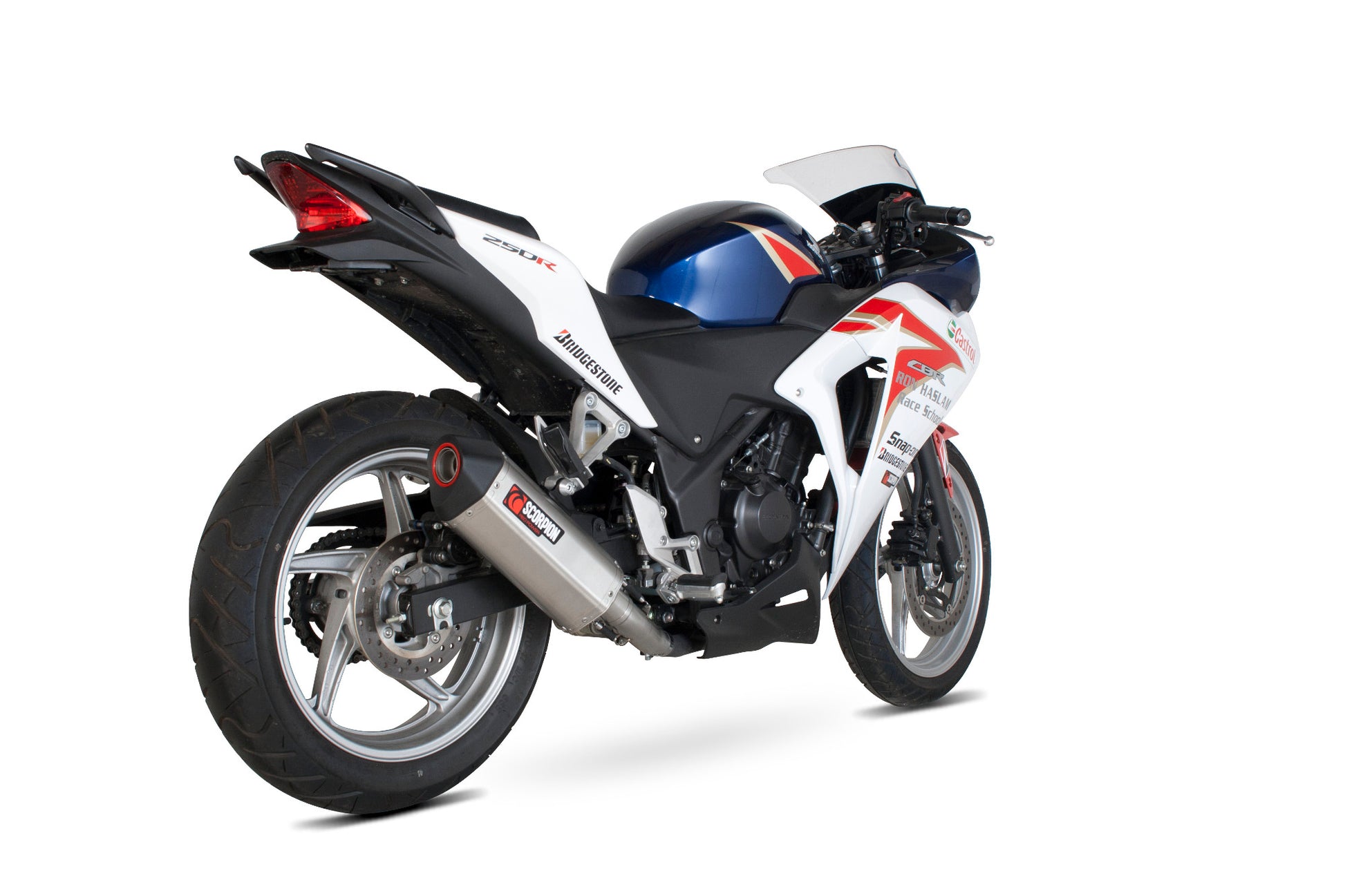 Scorpion RHA152SEO Honda CBR250 R Serket Parallel Slip-On - Brushed Stainless Steel Sleeve | ML Performance UK UK