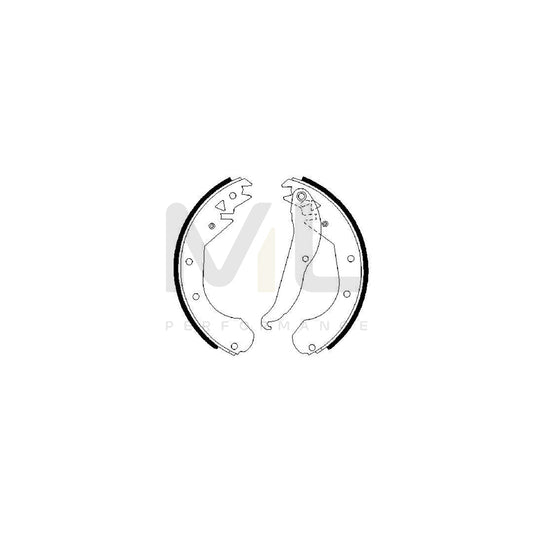 BOSCH 0 986 487 201 Brake Shoe Set | ML Performance Car Parts