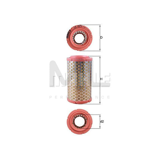 MAHLE ORIGINAL LX 4574 Air Filter Filter Insert | ML Performance Car Parts