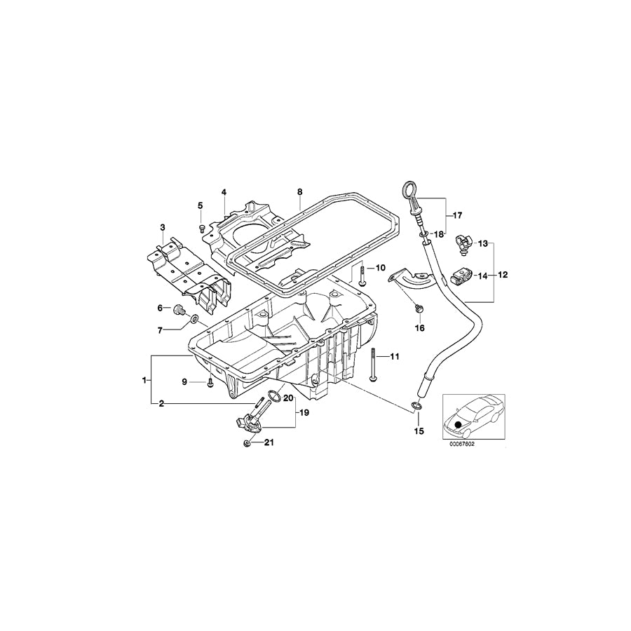 Genuine BMW 11437785143 E39 E38 Dipstick (Inc. 520d & 730d) | ML Performance UK Car Parts