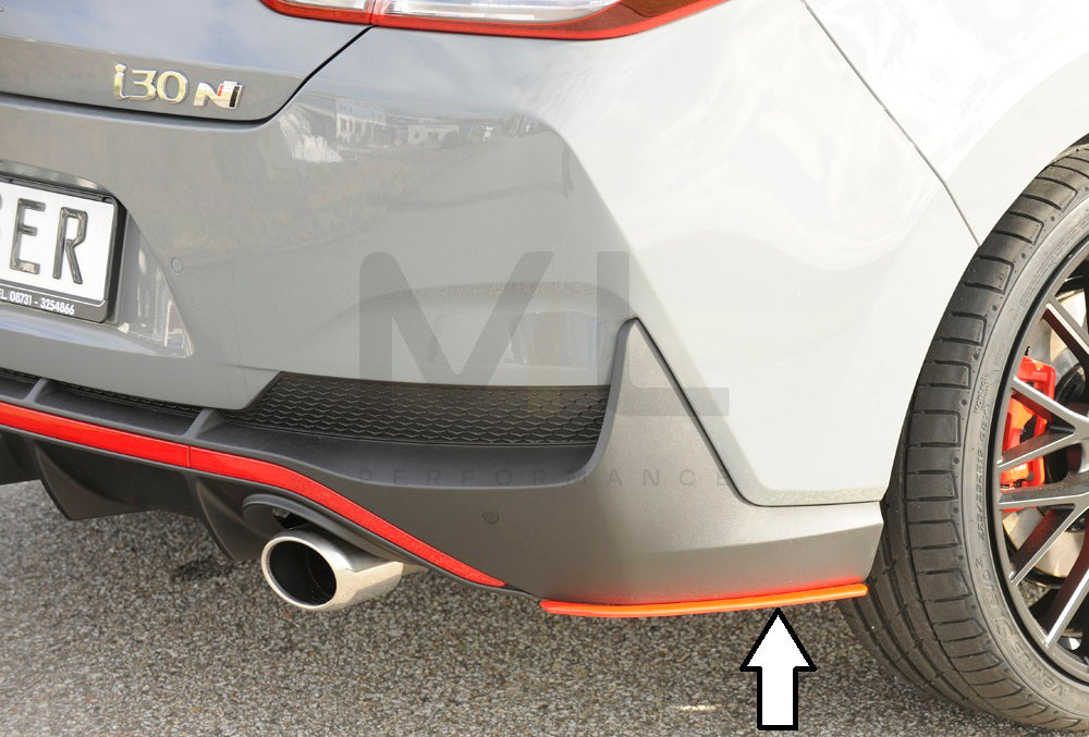 Rieger 00076008 Hyundai Rear Side Splitter (i30 N-Performance & i30 N) 5 | ML Performance UK Car Parts