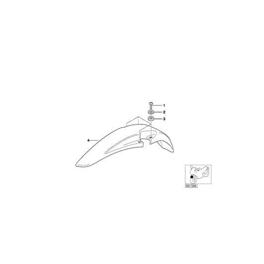 Genuine BMW 46612307327 Wing Low, Primed, Front (Inc. R 80 GS & R 100 GS) | ML Performance UK