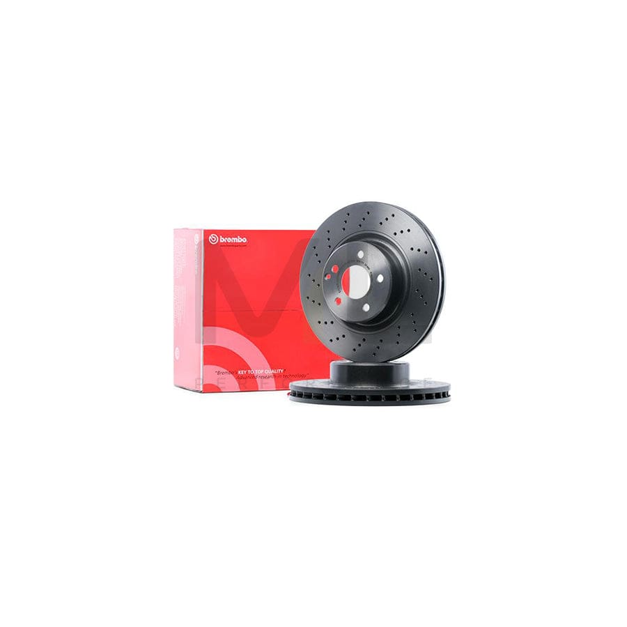 BREMBO COATED DISC LINE 09.A353.11 Brake Disc suitable for MERCEDES-BENZ S-Class Perforated / Vented, Coated, High-carbon, with bolts/screws | ML Performance Car Parts