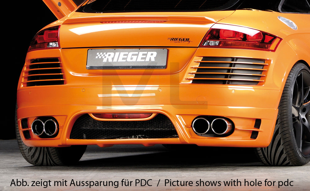 Rieger 00055157 Audi 8J TT Rear Bumper 1 | ML Performance UK Car Parts