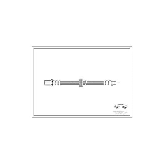 Corteco 19018522 Brake Hose For Lada Samara | ML Performance UK