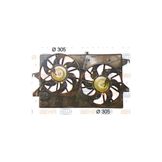 Hella 8EW 351 044-441 Fan, Radiator