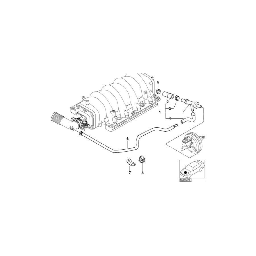 Genuine BMW 11617501194 E52 E38 E53 Holder (Inc. AlpinaV8, 735i & 740i) | ML Performance UK Car Parts