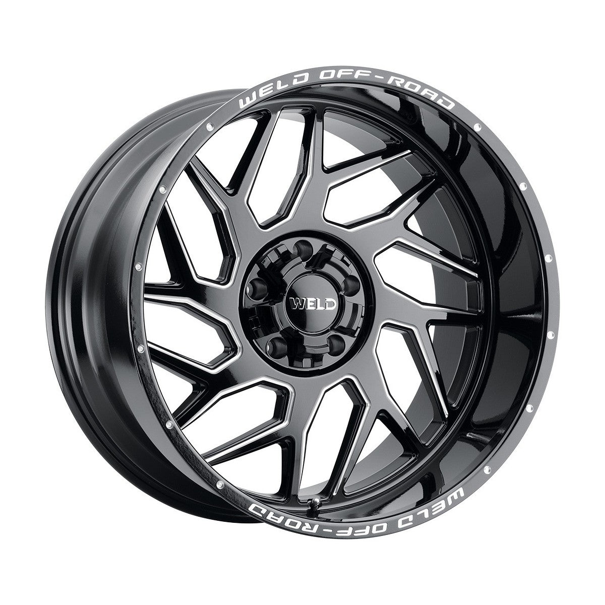 Weld W11722057475-P2 Fulcrum W117 Wheel 22x12 5x139.7 ET-44 BS4.75 Gloss Black MIL