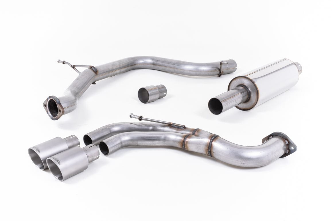 MillTek SSXSE183 Seat Leon Resonated Cat-Back Exhaust with Titanium Tips - EC-Approved