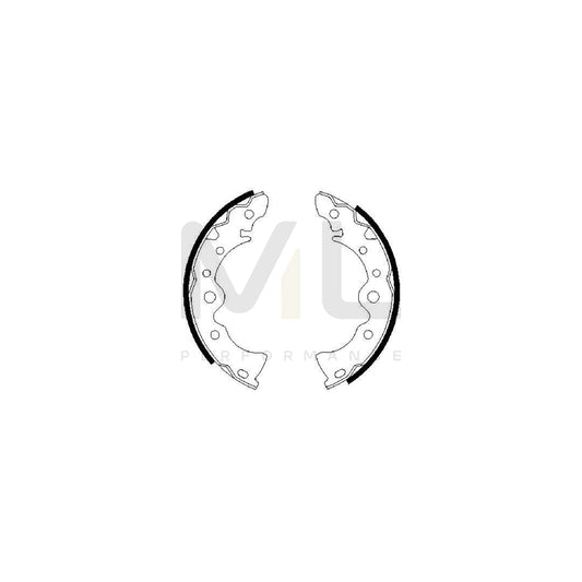 BOSCH 0 986 487 398 Brake Shoe Set | ML Performance Car Parts