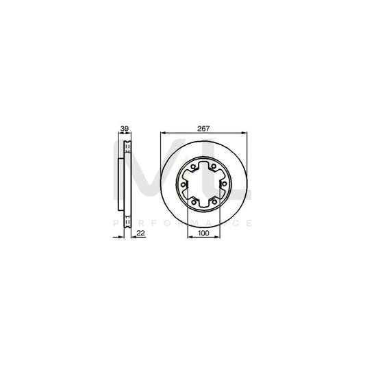 BOSCH 0 986 478 806 Brake Disc Internally Vented, Vented, Oiled | ML Performance Car Parts