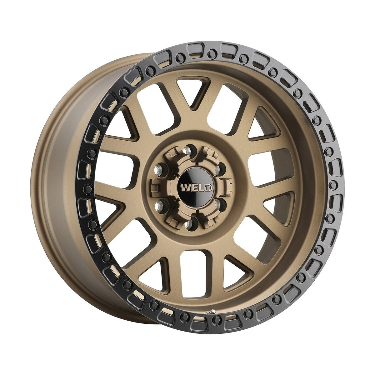 Weld W11522057476-P2 Cinch W115 Wheel 22x12 5x139.7 ET-44 BS4.76 Satin Bronze - Satin Black