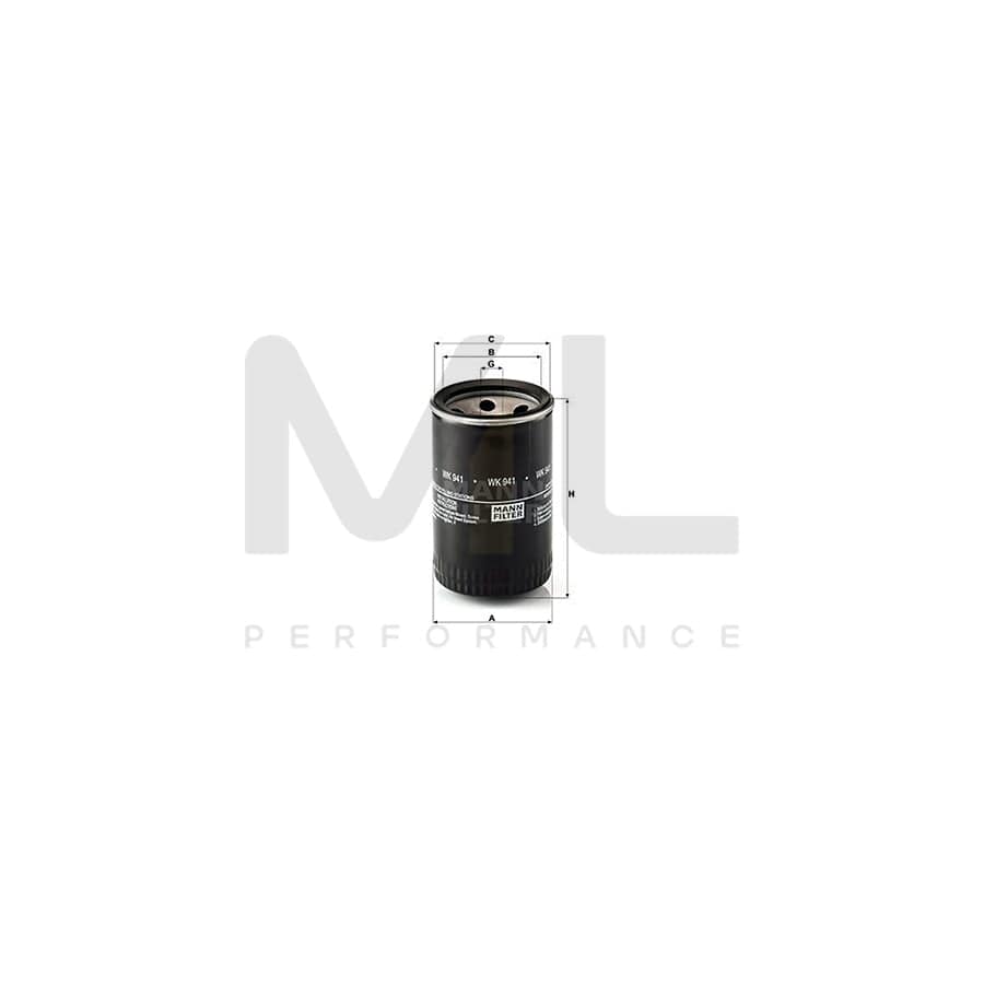 MANN-FILTER WK 941 (10) Fuel filter Spin-on Filter | ML Performance Car Parts