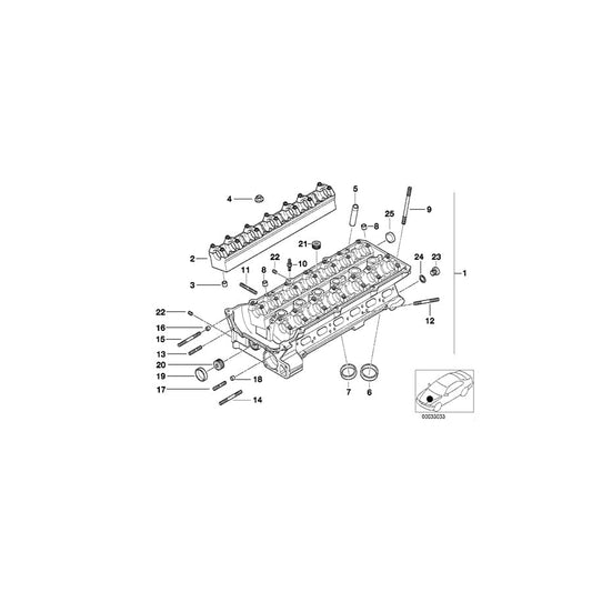 Genuine BMW 11121435927 E36 E39 Valve Seat Ring Intake 31,5mm (+0,4) (Inc. 320Ci, Z3 2.0 & Z4 2.2i) | ML Performance UK Car Parts
