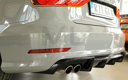 Rieger 00088157 Audi 8V A3 Rear Diffuser 4 | ML Performance UK Car Parts