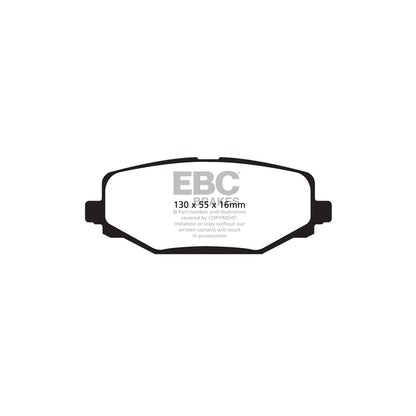 EBC DP41889R Chrysler Fiat Lancia Yellowstuff Rear Brake Pads (Inc. Grand Voyager, Freemont, Voyager) 2 | ML Performance UK Car Parts