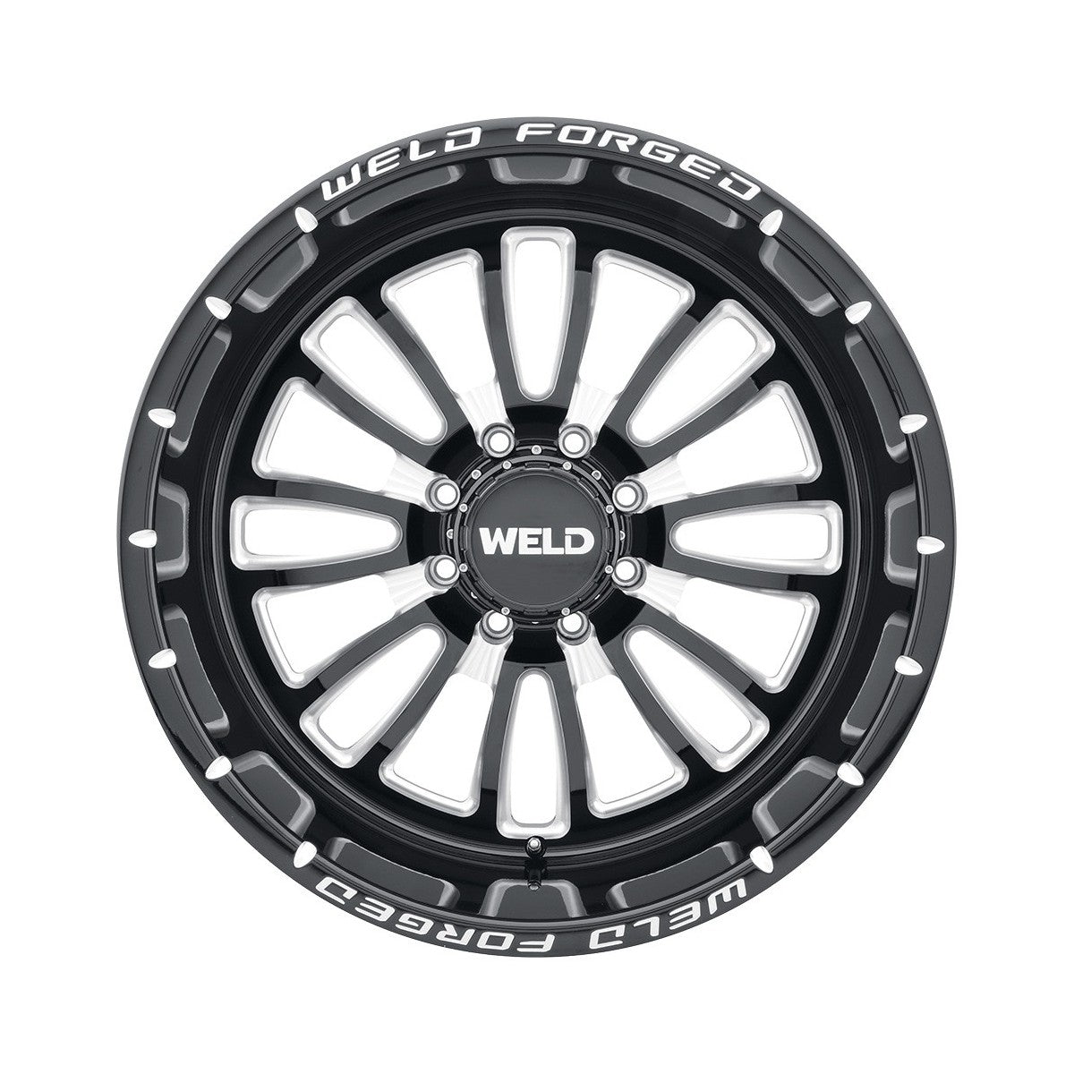 Weld W70942075BBA Vektor Xt Wheel 24x12 5x127 ET-51 BS4.5 Gloss Black & Contrast Cut
