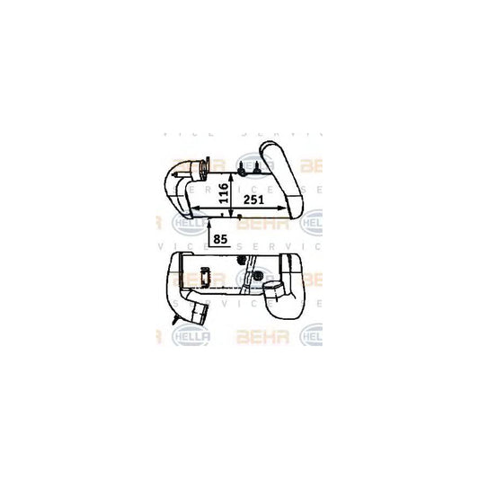 Hella 8ML 376 723-271 Intercooler