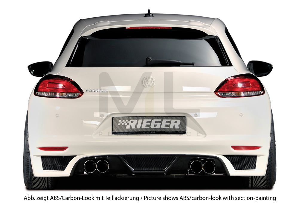 Rieger 00099771 VW 13 Mk3 Scirocco Rear Diffuser 4 | ML Performance UK Car Parts