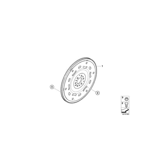 Genuine BMW 11227799634 R56 Flywheel Automatic (Inc. Cooper D) | ML Performance UK Car Parts