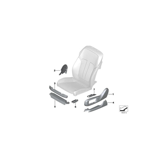 Genuine BMW 52107990402 G11 G12 Trim Cover, Seat, Electric, Front CARAMEL (Inc. 740dX, 725d & 750LdX) | ML Performance UK Car Parts