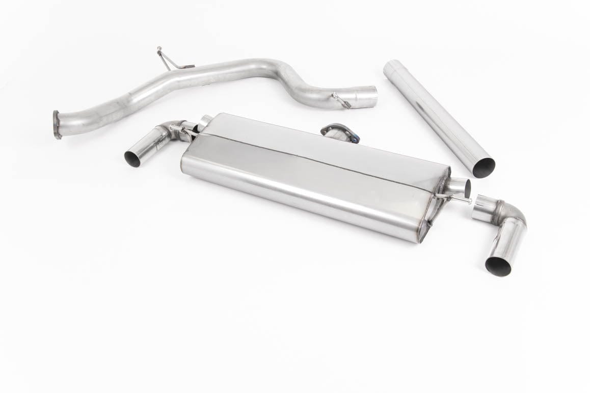 MillTek SSXSE211 Seat Leon Non-Resonated Cat-Back Exhaust Polished Ovals