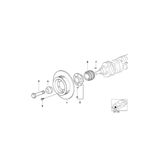 Genuine BMW 11231436307 E46 Vibration Damper (Inc. 320i, 328i & 323i) | ML Performance UK Car Parts