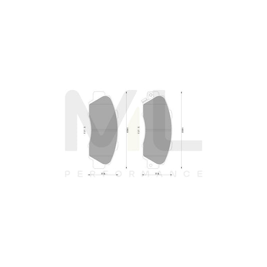 Bosch 0986Ab2204 Brake Pad Set With Acoustic Wear Warning BP2204N | ML Performance Car Parts
