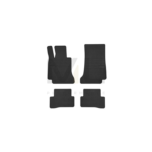 FROGUM Tailored 547327 Floor mat set suitable for MERCEDES-BENZ C-Class Saloon (W205) Elastomer, Front and Rear, Quantity: 4, Black | ML Performance Car Parts