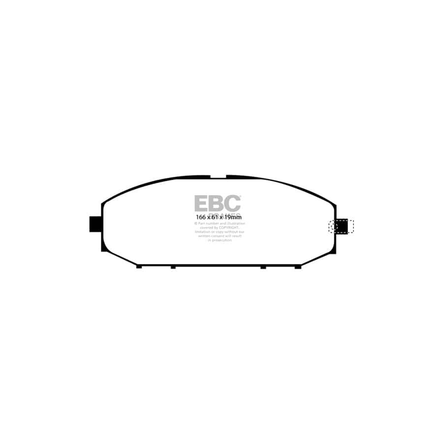EBC DP41280R Nissan Patrol Yellowstuff Front Brake Pads 2 | ML Performance UK Car Parts