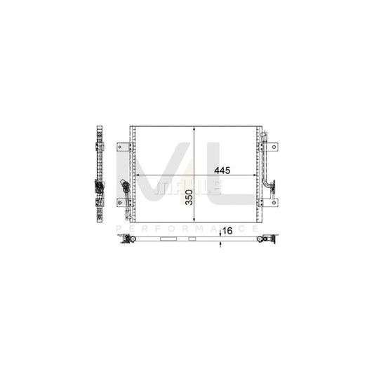 MAHLE ORIGINAL AC 583 000S Air conditioning condenser without dryer | ML Performance Car Parts