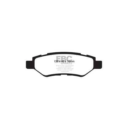 EBC PDKR195 Cadillac CTS Ultimax Rear Brake Pad & Plain Disc Kit 2 | ML Performance UK Car Parts