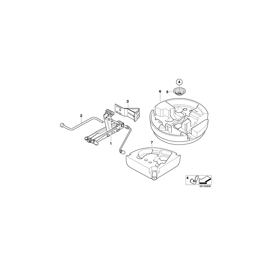 Genuine BMW 71117906369 E63 E64 E60 Emergency Wheel Cover (Inc. M5 & M6) | ML Performance UK Car Parts