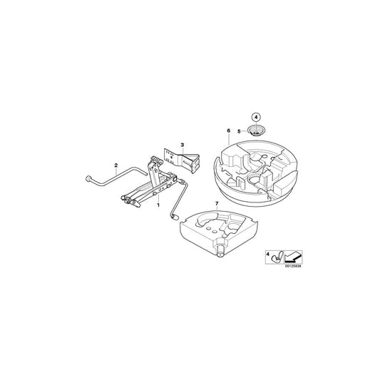 Genuine BMW 71117906369 E63 E64 E60 Emergency Wheel Cover (Inc. M5 & M6) | ML Performance UK Car Parts