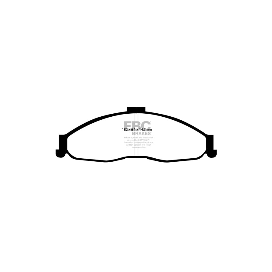 EBC DP31239C Chevrolet Pontiac Redstuff Front Brake Pads (Inc. Camaro & Firebird) 2 | ML Performance UK Car Parts