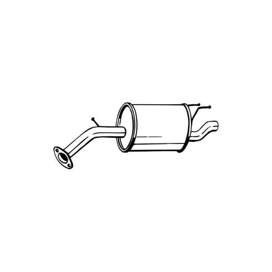 Bosal 128-023 Rear Silencer For Chevrolet Spark (M300)