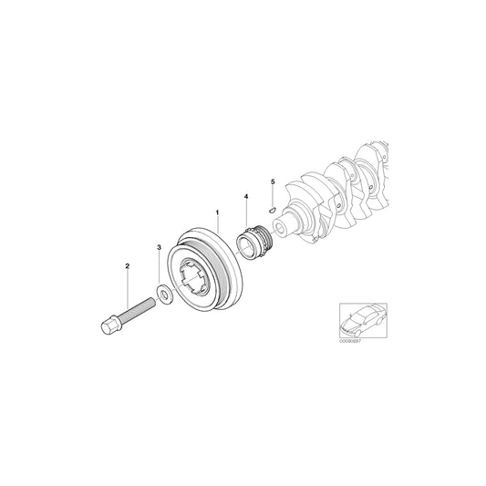 Genuine BMW 11237787326 E87 E90 E91 Washer (Inc. 120d, X3 2.0d & 318td) | ML Performance UK Car Parts